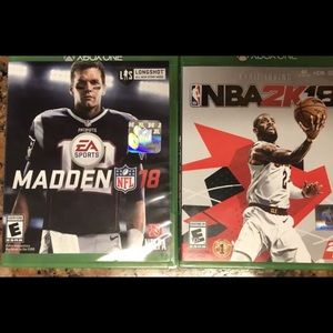 NBA 2k18 & madden 18